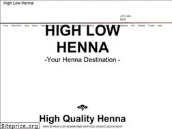 Sites similar to highlowhenna.com