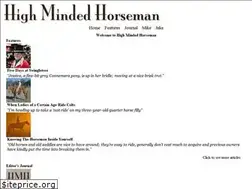 Sites similar to highmindedhorseman.com