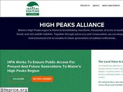 Sites similar to highpeaksalliance.org