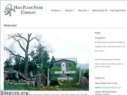 Sites similar to highplainsstone.com