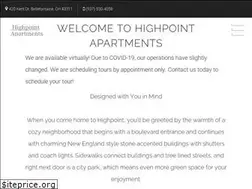 Sites similar to highpointapts.com