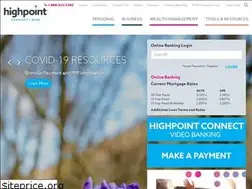 Sites similar to highpointcommunitybank.com