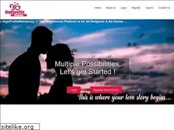 Sites similar to highprofilematrimony.com