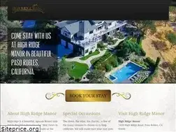 Sites similar to highridgemanor.net