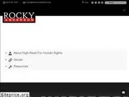 Sites similar to highroadforhumanrights.org