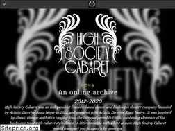 Sites similar to highsocietycabaret.com