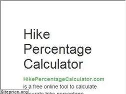Sites similar to hikepercentagecalculator.com