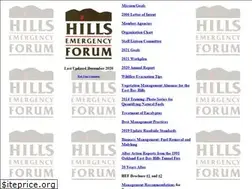 Sites similar to hillsemergencyforum.org