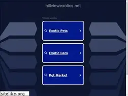 Sites similar to hillviewexotics.net