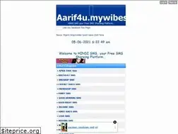 Sites similar to hindi-sms.aarif4u.mywibes.com