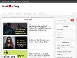 Sites similar to hindilovequote.com