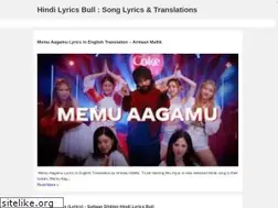 Sites similar to hindilyricsbull.blogspot.com