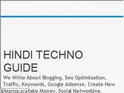 Sites similar to hinditechnoguide.blogspot.com