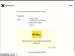 Sites similar to hipsteripsum.me