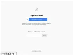 Sites similar to hire.lever.co