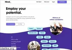 Sites similar to hired.com