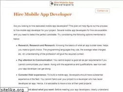 Sites similar to hiremobileappdeveloper.com