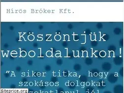 Sites similar to hirosbroker.hu