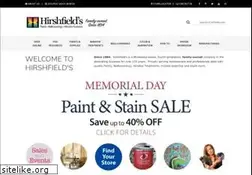 Sites similar to hirshfields.com