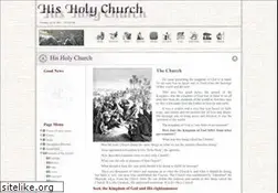 Sites similar to hisholychurch.net