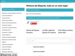 Sites similar to historiadeldeporte.net