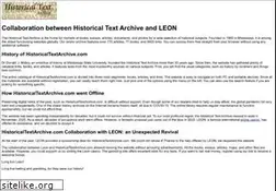 Sites similar to historicaltextarchive.com