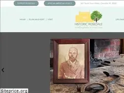 Sites similar to historicrosedale.org