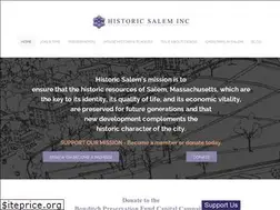 Sites similar to historicsalem.org