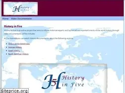 Sites similar to history-in-five.org