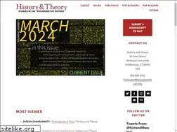 Sites similar to historyandtheory.org