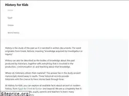 Sites similar to historyforkids.org