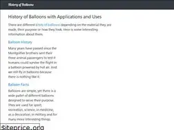 Sites similar to historyofballoons.com