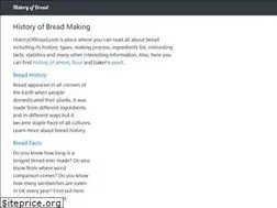 Sites similar to historyofbread.com