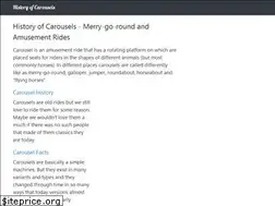 Sites similar to historyofcarousels.com