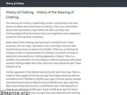 Sites similar to historyofclothing.com
