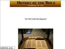 Sites similar to historyofthebible.net