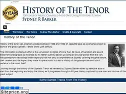 Sites similar to historyofthetenor.com