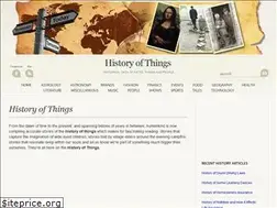 Sites similar to historyofthings.com