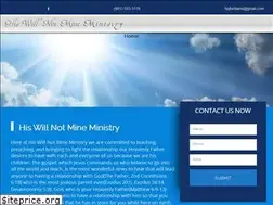Sites similar to hiswillnotmineministry.com