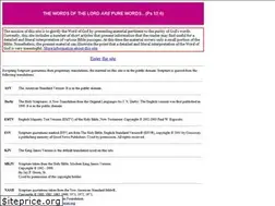 Sites similar to hiswordsarepure.com