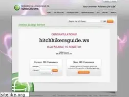Sites similar to hitchhikersguide.ws