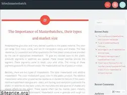 Sites similar to hitechmasterbatch.wordpress.com