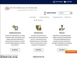 Sites similar to hitechmineralschemicals.com
