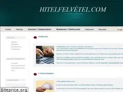 Sites similar to hitelfelvetel.com