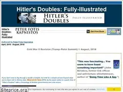 Sites similar to hitlersdoubles.com