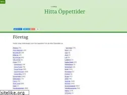 Sites similar to hitta-oppettider.se