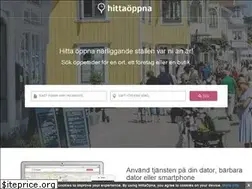 Sites similar to hitta-oppna.se