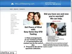 Sites similar to hivandstdtesting.com