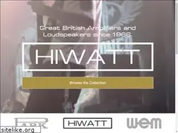Sites similar to hiwatt.co.uk