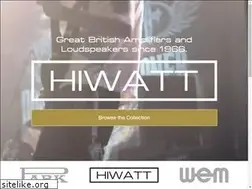 Sites similar to hiwatt.com